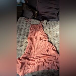 SHEIN Coral Backless Dress